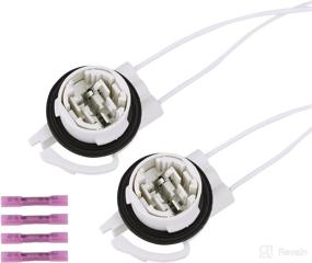 img 3 attached to Light Socket Wire Harness Pigtail Repair Kit (2pcs) for LED and Standard Bulbs 3157, 4114, 4157. Replaces OEM Part Numbers 19258649, LS94, 645-607. Suitable for Daytime Running Light Socket, Turn Signal Lamp Socket, and Brake Light Socket.