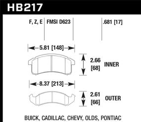 img 1 attached to Керамический тормоз Hawk Performance HB217F 681