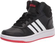 adidas unisex youth hoops black white girls' shoes : athletic logo