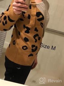img 5 attached to Women'S Long Sleeve Cold Shoulder Turtleneck Knit Sweater Top Pullover Loose Jumper