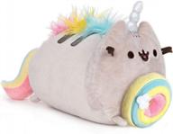 adorable 9.5 inch gund pusheenicorn donut log rainbow plush stuffed animal cat for kids and adults logo