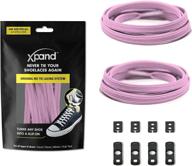 no tie shoelaces system - xpand elastic laces for adult & kids shoes, one size fits all! логотип