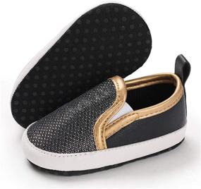 img 4 attached to Trendy ENERCAKE Leather Loafers for Toddler Boys - Stylish Moccasins Shoes and Loafers