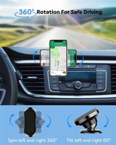 img 3 attached to 📱 360° Rotatable Universal Car Magnetic Phone Mount - Sampeot 2 Pack Car Phone Holder