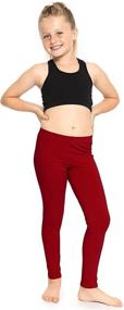 img 2 attached to 🩴 Ultimate Stretch Comfort in Girls' Cotton Leggings: The Perfect Choice for Stylish Girls' Clothing