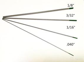 img 2 attached to 🔋 WeldingCity 10-Pack Premium TIG Welding Tungsten Electrode Rod Pure Green (EW-P) 3/32" x 7" - 10 Pieces