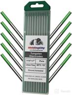 🔋 weldingcity 10-pack premium tig welding tungsten electrode rod pure green (ew-p) 3/32" x 7" - 10 pieces logo