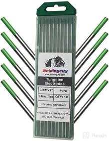 img 3 attached to 🔋 WeldingCity 10-Pack Premium TIG Welding Tungsten Electrode Rod Pure Green (EW-P) 3/32" x 7" - 10 Pieces