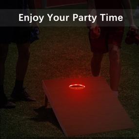img 2 attached to LED Cornhole Lights - BLINNGO Ring Or Edge Lights Fit For Standard Cornhole Boards And Bags (Single Color)