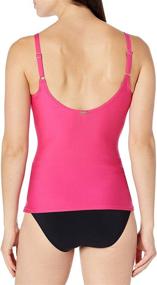 img 1 attached to 👙 Stylish and Adjustable Calvin Klein Tankini Swimsuit: Explore Women's Clothing Collection via Swimsuits & Cover Ups