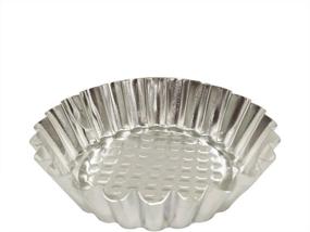 img 2 attached to 30-Piece Set Of Mini Fluted Tart Molds - MYStar 3-3/4" Round Non-Stick Aluminum Pie Tins In Silver