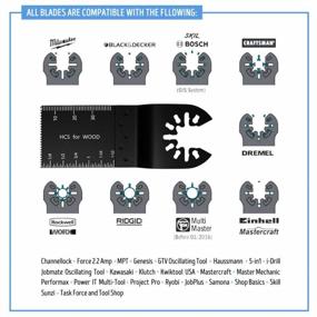 img 2 attached to Efficiently Cut Wood With HOTBEST 50-Pack Bi-Metal Oscillating Saw Blades For Multiple Brands