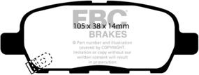 img 2 attached to 🔥 EBC Brakes DP41666R Yellowstuff Performance Brake Pads for Street and Track Use