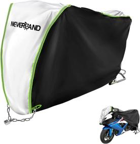 img 4 attached to Waterproof Neverland Motorcycle Cover - Heavy Duty Outdoor Rain UV Dust Proof Moped Cover with Reflective Design & Lock Hole for Harley Davidson, Honda, Suzuki, Kawasaki, Yamaha