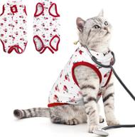 🐱 morvigive cat recovery suit: neuter spay kitten cone e-collar bandage alternative - ideal for cats' postsurgical wear, prevents licking - after surgery bodysuit for abdominal wounds & skin diseases logo