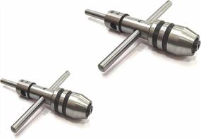 img 4 attached to 2-Pc Tap Wrench Set: 1/16"-1/4" & 1/4"-1/2", Perfect For Tapping, Threading, Drilling And Lathe Work