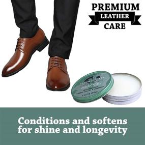 img 2 attached to 👢 GRIFFIN Mink Oil - Leather Conditioner and Softener - Water Repellent and Weather Protector - for Shoes, Boots, Handbags, and Leather Goods (2.8 oz) - Made in USA