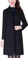 aprsfn womens elegant mid length windproof women's clothing via coats, jackets & vests logo