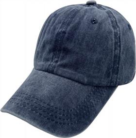 img 4 attached to Waldeal Women'S DIY Vintage Baseball Cap For Distressed Denim Style