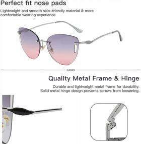 img 1 attached to LIFOOST UV400 Oversized Metal Frame Sunglasses For Men & Women - Trendy Vintage Driving Shades.