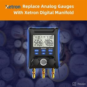 img 3 attached to 🌡️ Xetron HVAC Digital Manifold Gauge with CE Certification: A/C R410a R134a R22 Compatibility, 2 Wired Temp Clamp Probes, Temp Compensation, High/Low Side Subcool Superheat, Pressure Vacuum Refrigeration System