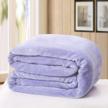 clothknow purple flannel bed blankets king luxury lavender large bed blankets purple king blankets lightweight blankets and throws cozy couch bed super soft and warm plush for adults (90''x 102'') logo
