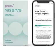 🔬 proov reserve: at-home ovarian reserve test with non-invasive quality check, rapid 10-minute results, 6 urine fsh tests logo