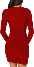 img 1 attached to Women'S Cable Knit Sweater Dress - Slim Fit, Long Sleeve And Fashionable By LaSuiveur