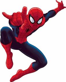 img 2 attached to Преобразите свою комнату с помощью RoomMates Ultimate Spiderman: гигантская наклейка на стену из кожуры и палочки