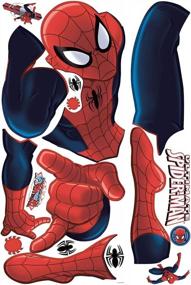 img 1 attached to Преобразите свою комнату с помощью RoomMates Ultimate Spiderman: гигантская наклейка на стену из кожуры и палочки
