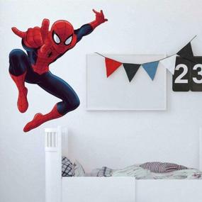 img 4 attached to Преобразите свою комнату с помощью RoomMates Ultimate Spiderman: гигантская наклейка на стену из кожуры и палочки