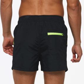 img 3 attached to Stay Stylish And Comfortable With AOTORR Men'S Quick Dry Swim Trunks With Back Zipper Pockets