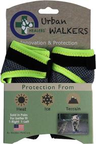 img 3 attached to 🐾 Healers Dog Boots: Non Slip Paw Protection with Reflective Sole, Black XL - 1 Pair