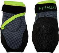 🐾 healers dog boots: non slip paw protection with reflective sole, black xl - 1 pair логотип