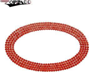 img 3 attached to 💎 Kia Compatible Red Shiny Crystal Diamond Steering Wheel Bling Accessory by TopDall