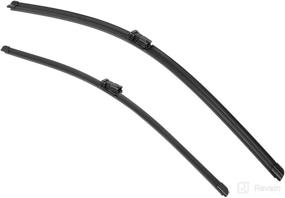 img 4 attached to 🚗 X AUTOHAUX Pair 28" 24" Frameless Front Windshield Wiper Blades for Honda Civic Coupe 09-11 - Ultimate Visibility and Performance