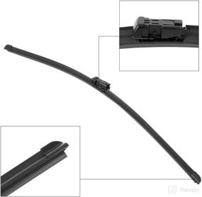 img 1 attached to 🚗 X AUTOHAUX Pair 28" 24" Frameless Front Windshield Wiper Blades for Honda Civic Coupe 09-11 - Ultimate Visibility and Performance