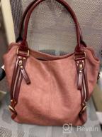 img 1 attached to Plambag Women Tote Bag Handbags Hobo Shoulder Faux Leather Purse Shopping Bags review by John Naidu
