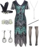 halter sequins flapper inspired accessories women's clothing via dresses logo