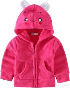 img 4 attached to 🧒 Cute Little Boy Fleece Jacket with Hood: Mud Kingdom's Irresistibly Adorable Outerwear