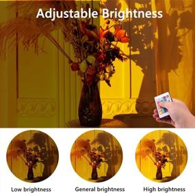 img 3 attached to Colorful Sunset Lamp With Remote Control - 16 Color Sunset Projection Options, LED Rainbow Sunset Projector For Color Changing Ambience