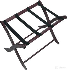 img 3 attached to Stylish Espresso Winsome Wood Scarlett Luggage Rack for Convenient Travel