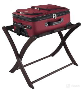 img 1 attached to Stylish Espresso Winsome Wood Scarlett Luggage Rack for Convenient Travel