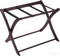 stylish espresso winsome wood scarlett luggage rack for convenient travel логотип