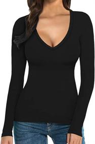 img 1 attached to MANGOPOP Womens Short Sleeve X Large Women's Clothing in Bodysuits