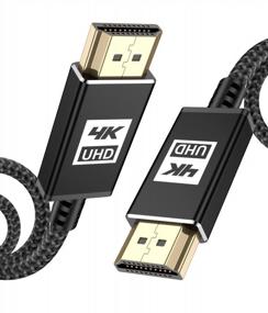 img 4 attached to Испытайте четкость 4K UHD с 15-футовым кабелем Sweguard HDMI для PS5, Xbox, Roku TV, HDTV и Blu-Ray