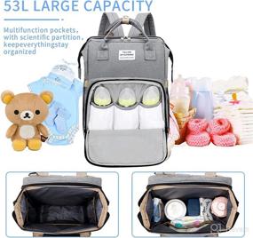 img 2 attached to Fengoo Backpack Multifunction Maternity Waterproof Diapering