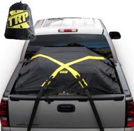 the x-cover by trpx: premium bed cover with integrated heavy duty black tarp and tie down system - ideal for short bed, standard bed trucks and utility trailers up to 6'6 logo