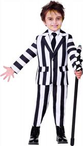 img 3 attached to Toddler Beetlejuice Striped Suit - Spirit Halloween
