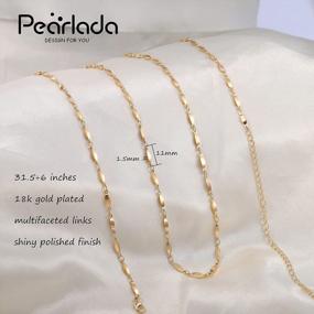 img 1 attached to 18K Gold Pearl Bikini Body Chain Adjustable Shell Charms Beach Jewelry Handmade For Women Sexy Waist Chain